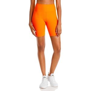 NWOT Year of Ours Orange Ribbed Bike Shorts Small